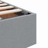 vidaXL Lit avec rangement et matelas Gris clair 200 x 200 cm Polyester