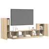 vidaXL Ensemble de meubles TV 4 pcs Chêne sonoma Bois d'ingénierie