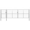 vidaXL Portail de jardin en acier 500 x 150 cm argent&eacute;