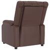 vidaXL Fauteuil de massage &eacute;lectrique Marron Similicuir