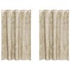 vidaXL Rideaux en velours 2 pc Cr&egrave;me 175 x 140 cm Velours