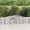 vidaXL Paniers &agrave; gabions arqu&eacute;s 9 pcs 400x30x60/80 cm Fer galvanis&eacute;