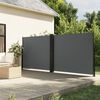 vidaXL Auvent lat&eacute;ral r&eacute;tractable anthracite 160x1200 cm