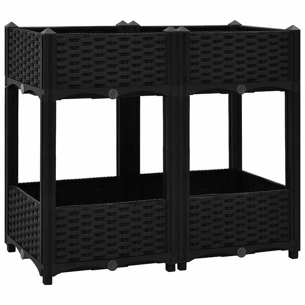 vidaXL Lit sur&eacute;lev&eacute; 80x40x71 cm Polypropyl&egrave;ne