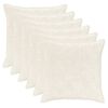 vidaXL Housse de coussin 6 pc HOUTEN Blanc 55 x 55 cm