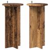 vidaXL Support de Plante 2 pcs Bois ancien 29,5 x 29,5 x 60 cm