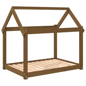 vidaXL Lit pour chien Marron miel 101x70x90 cm Bois de pin solide