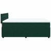 vidaXL Sommier &agrave; lattes de lit et matelas Vert fonc&eacute; 140x190cm Velours
