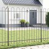 vidaXL Cl&ocirc;ture de jardin Gris 1,7 x 1,5 m Acier rev&ecirc;tu de poudre
