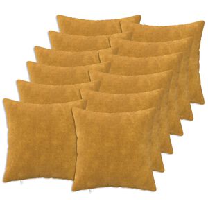 vidaXL Housse de coussin 12 pc HEERLEN Jaune 40 x 40 cm