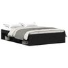 vidaXL Cadre de lit sans matelas ch&ecirc;ne noir 140 x 190 cm bois d'ing&eacute;nierie