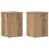 vidaXL Supports pour plantes 2 pcs ch&ecirc;ne artisanal bois d'ing&eacute;nierie