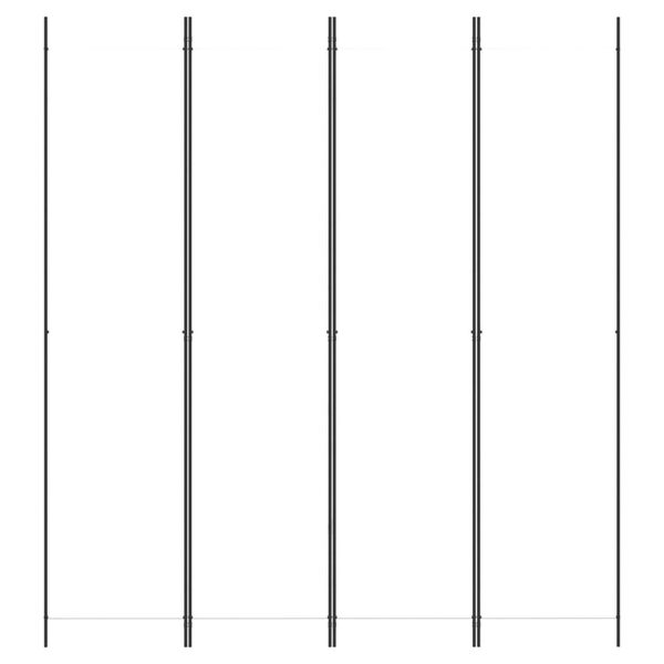 vidaXL Cloison de séparation 4 panneaux Blanc 200x220 cm Tissu