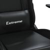 vidaXL Chaise de jeu Noir Similicuir