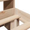 vidaXL Lit biblioth&egrave;que sans matelas 90x200 cm bois de pin massif