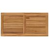 vidaXL Plateau de table Rectangulaire Bois de teck massif Naturel