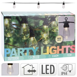 ProGarden Ensemble d'&eacute;clairage &agrave; LED de f&ecirc;te 20 ampoules 4,5 V