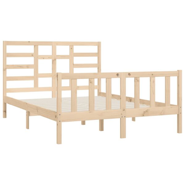 vidaXL Cadre de lit sans matelas 140x200 cm bois massif de pin