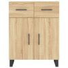 vidaXL Buffet haut Ch&ecirc;ne sonoma 69,5x34x180 cm Bois d'ing&eacute;nierie