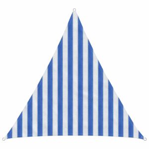 vidaXL Voile d'ombre Bleu et Blanc 2 x 2 x 2 m HDPE