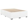 vidaXL Cadre de lit sans matelas blanc 140x190 cm similicuir