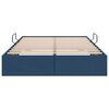 vidaXL Lit de Rangement avec matelas Bleu 120 x 200 cm tissu