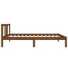 vidaXL Cadre de lit sans matelas marron miel bois massif 75x190 cm