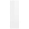vidaXL Cabinet de salle de bain Blanc brillant 79,5 x 49 x 156 cm