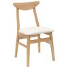 vidaXL Chaises de salle &agrave; manger 2 pcs Naturel 42 x 47.5 x 81 cm