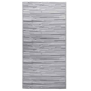 vidaXL Tapis d'ext&eacute;rieur ARAKIL Gris 120x180 cm PP