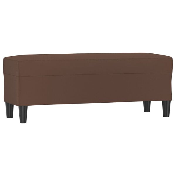 vidaXL Banc Marron 100x35x41 cm Similicuir