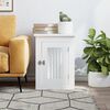 vidaXL Meuble de cage pour chiens blanc 45x62x59 cm bois d'ingénierie