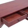 vidaXL Bureau d'ordinateur Marron 115x47x77 cm Bois d'acajou massif