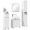 vidaXL Ensemble de mobilier de salle de bain 4 pcs Blanc brillant