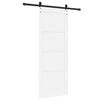 vidaXL Porte coulissante ORKDAL Blanc 78 x 202 cm Bois de pin massif