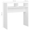 vidaXL Table console blanc 78x30x80 cm bois d'ing&eacute;nierie