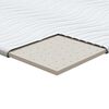 vidaXL Surmatelas Blanc 140 x 200 x 5.5 cm Tissu en Tricot