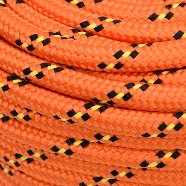 vidaXL Corde de bateau Orange 18 mm 100 m Polypropylène
