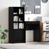 vidaXL Bureau avec tiroir 2 pcs Chêne noir