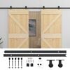 vidaXL Porte coulissante 2 pc 90 x 210 cm Bois de pin massif