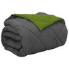 vidaXL Duvet complet toute l'ann&eacute;e Vert et Anthracite 220 x 240 cm