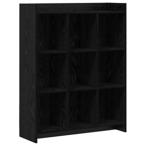 vidaXL Biblioth&egrave;que Ch&ecirc;ne noir 87,5 x 30 x 111 cm Bois d'ing&eacute;nierie