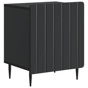 vidaXL Cabinet de chevet Noir 43 x 34,5 x 52 cm Bois d'ing&eacute;nierie