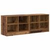 vidaXL Armoire de lit avec &eacute;tag&egrave;re 2 pc Bois ancien 66 x 33 x 48 cm