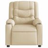 vidaXL Fauteuil inclinable Cr&egrave;me Tissu