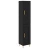 vidaXL Haut Armoire 2 pc Ch&ecirc;ne noir 34,5 x 34 x 180 cm