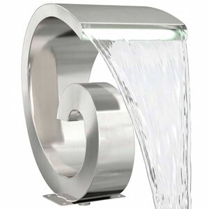 vidaXL Cascade de piscine avec LED Acier Inox 304 50 x 30 x 53 cm