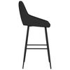 vidaXL Tabouret de bar Noir Velours