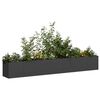 vidaXL Jardini&egrave;re noir 280x40x40 cm acier lamin&eacute; &agrave; froid
