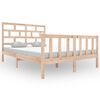vidaXL Cadre de lit sans matelas bois massif 120x200 cm